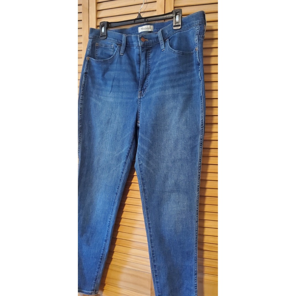 Madewell Kick Out Jeans Women's 32 Denim High Rise 10" Skinny Pant - Picture 2 of 10